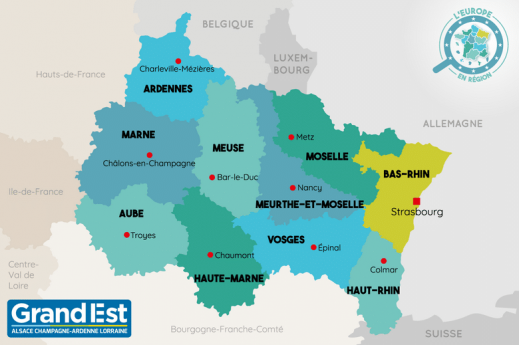 Grand Est carte