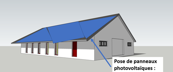 Nouveaux vestiaires avec photovoltaïque 